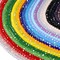 1800Pcs 4mm Glass Beads for Bracelets Jewelry Making, Faceted Bead Friendship Bracelet Kit, Rainbow Beads DIY Craft with Charms